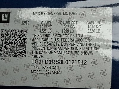 2020 Chevrolet Camaro 2LT