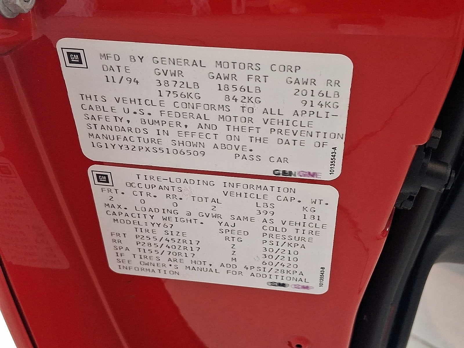 1995 Chevrolet Corvette Base