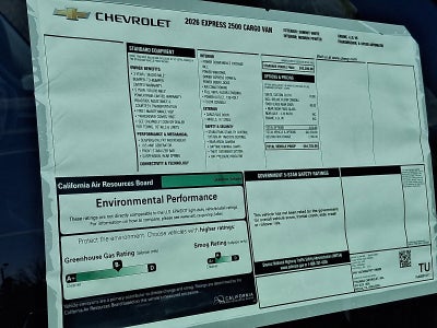 2026 Chevrolet Express Cargo WT