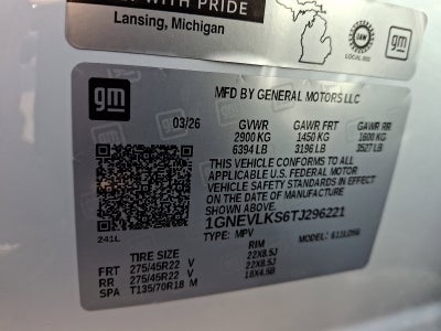 2026 Chevrolet Traverse RS