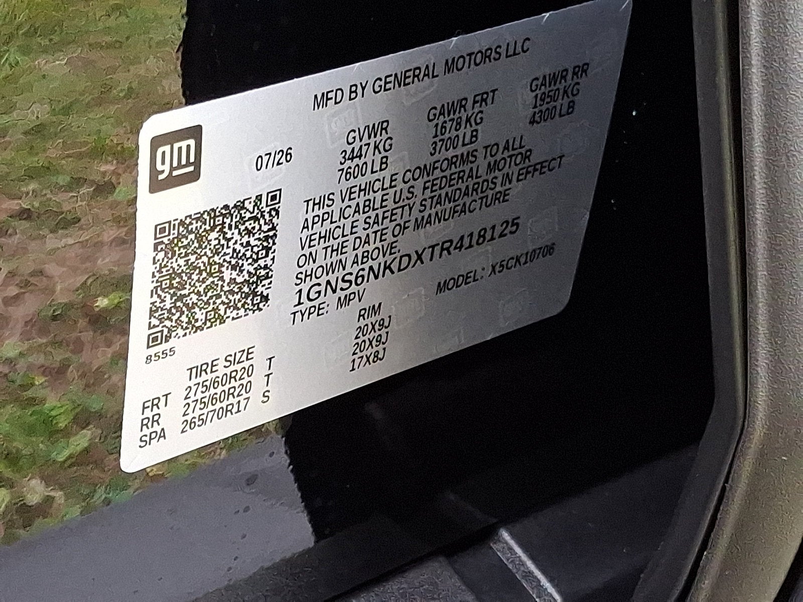 2026 Chevrolet Tahoe LT