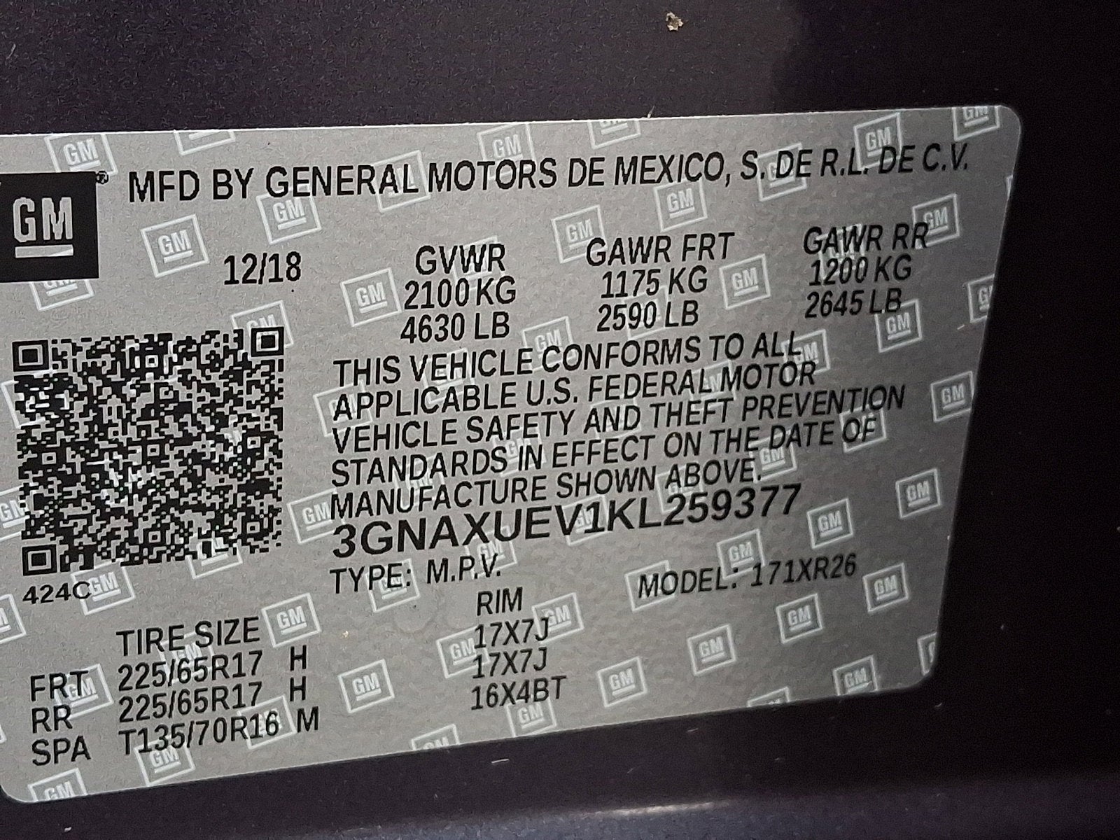 2019 Chevrolet Equinox LT