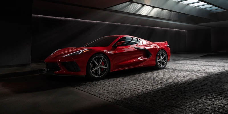 Photo of a 2022 Chevrolet Corvette parked underground