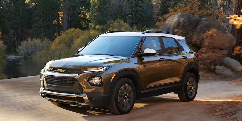 Photo of a 2022 Chevrolet Trailblazer driving on the road