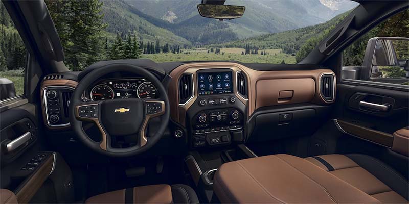 Interior view of a Chevrolet Silverado 2500