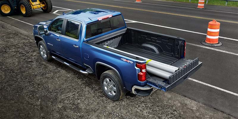 Aerial view of a Chevrolet Silverado 2500