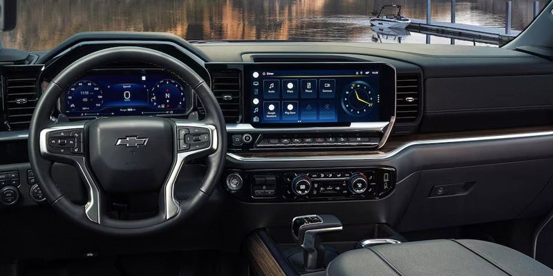 Interior view of a 2024 Chevrolet Silverado