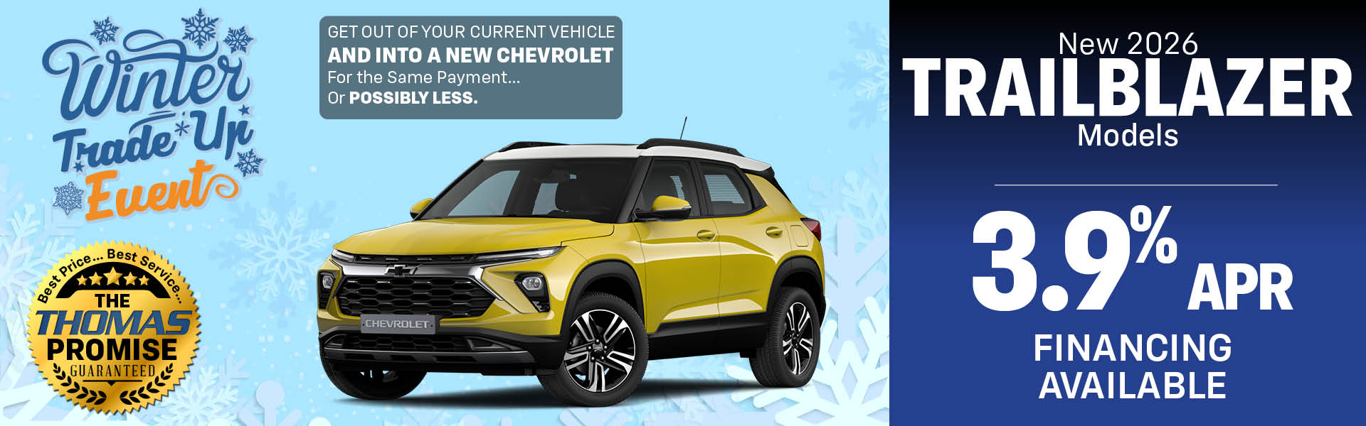 2025 Trailblazer Models - 3.9% APR Financing