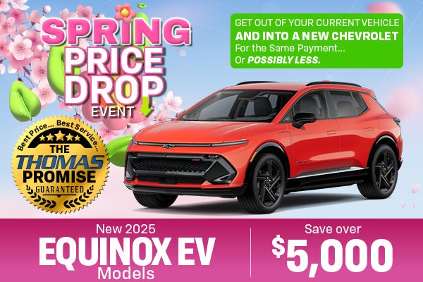 2025 Equinox EV 3LT FWD Drive for $225 per month 39 months