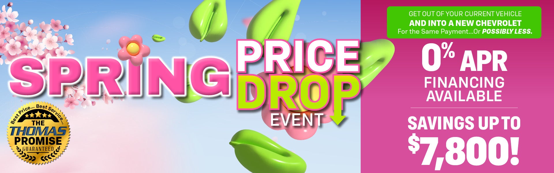 Spring Price Drop Event