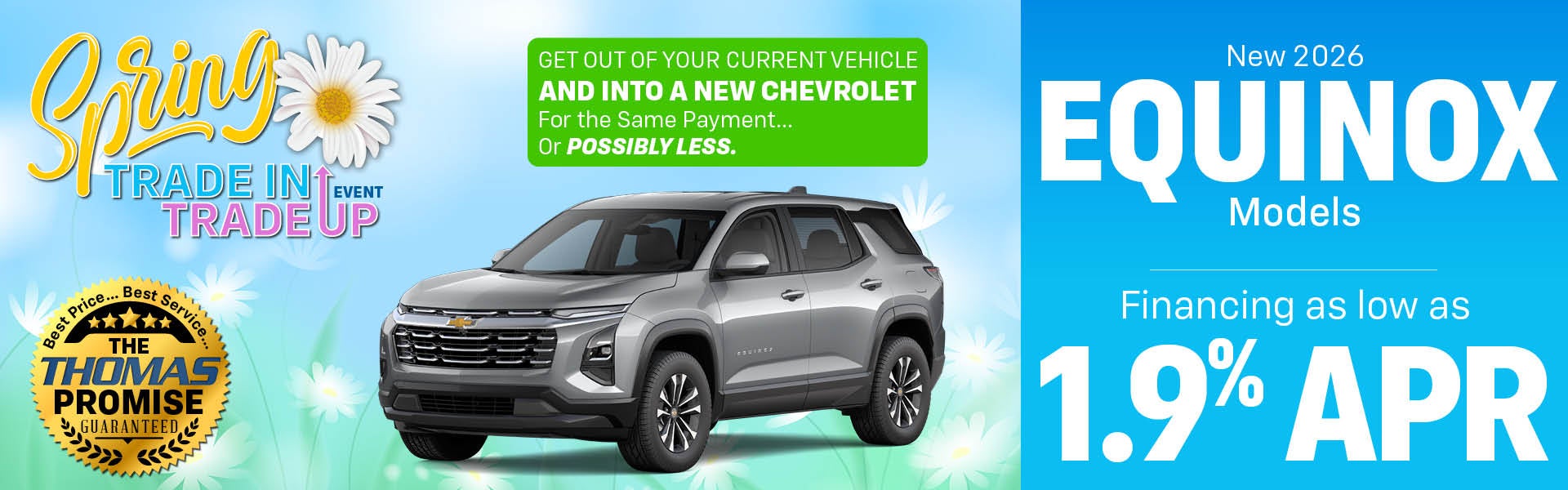 2026 Equinox LT FWD - Drive for$293 per mo. 36 mos.