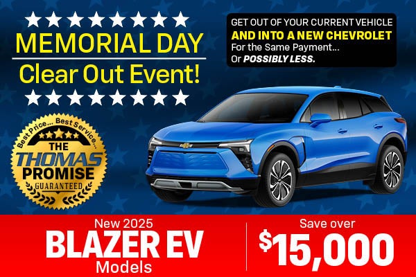 2025 Blazer EV 3LT FWD Drive for $219 per month 39 months
