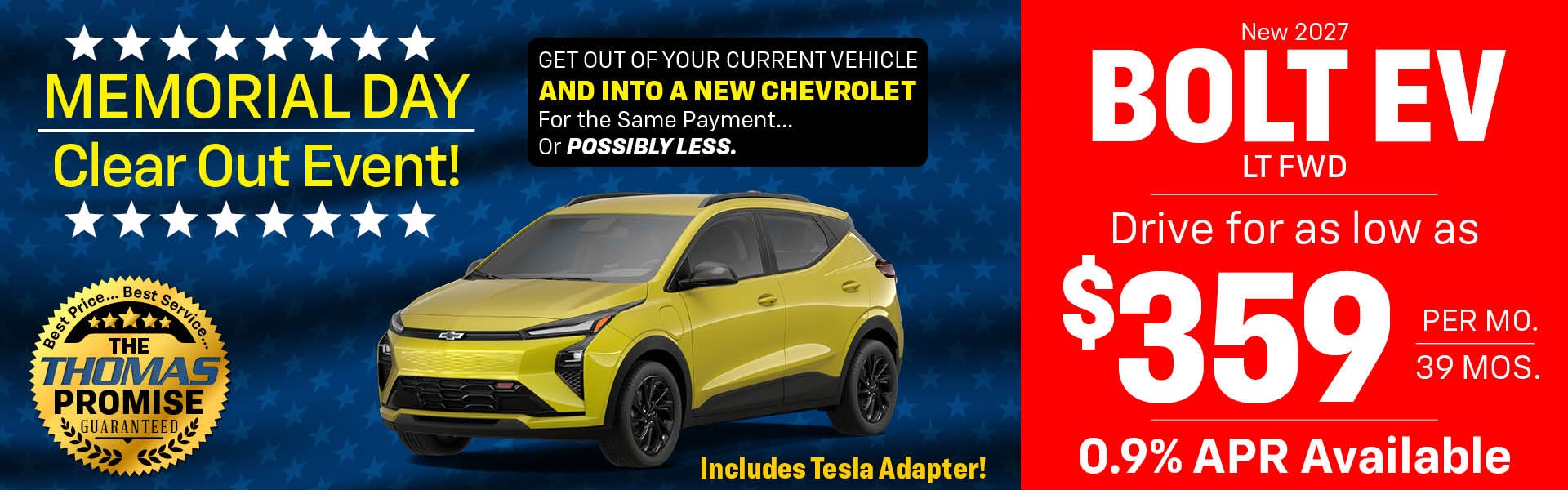 2027 Bolt EV LT AWD Drive for $359 per mo. 39 mos. 