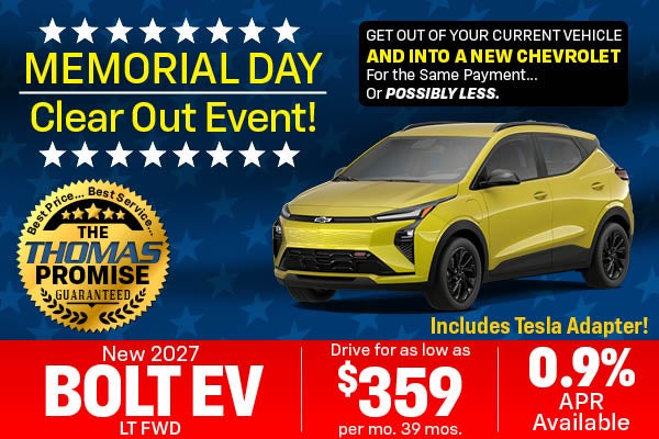 2027 Bolt EV LT AWD Drive for $359 per mo. 39 mos. 