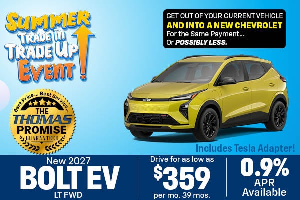 2027 Bolt EV LT AWD Drive for $359 per mo. 39 mos. 