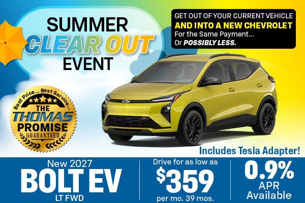 2027 Bolt EV LT AWD Drive for $359 per mo. 39 mos. 
