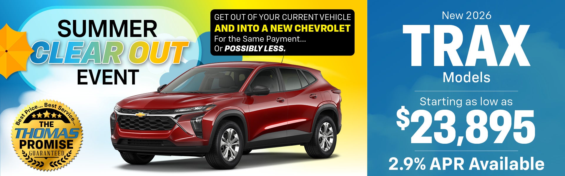 2026 Trax LS FWD - Drive for $239 per month for 36 months