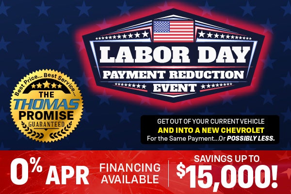 Labor Day Payment Reduction Event