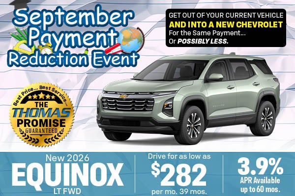 New 2026 Equinox LT FWD