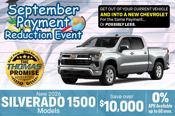 New 2026 Silverado 1500 Models