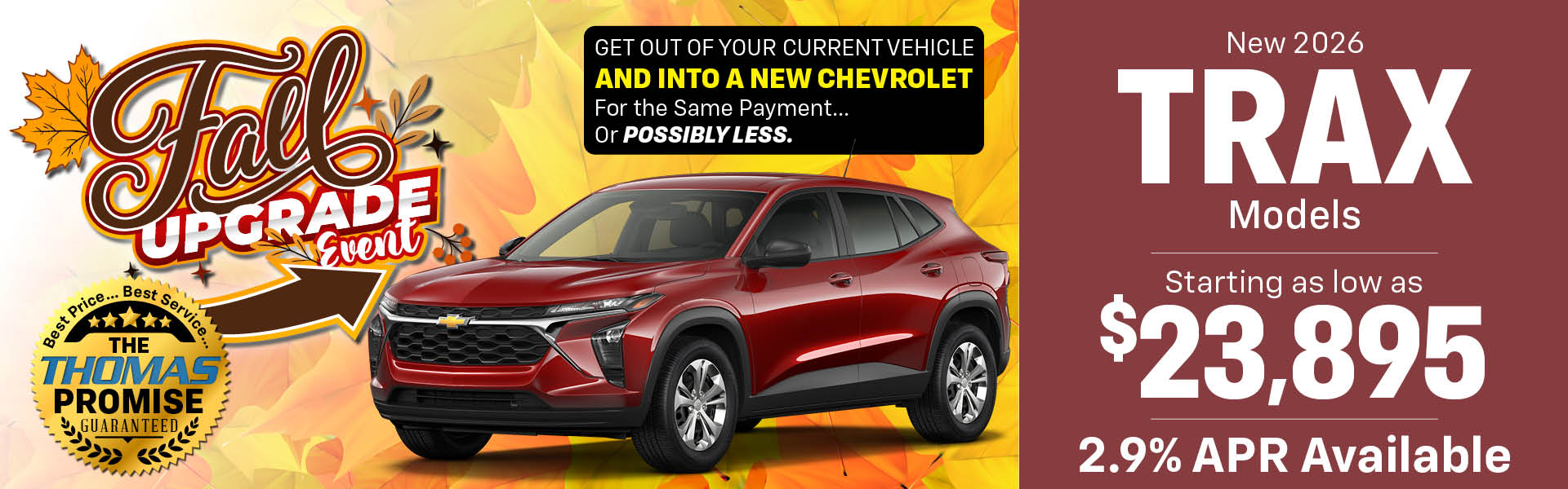 2026 Trax LS FWD - Drive for $239 per month for 36 months